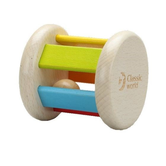 Classic World Wooden Roller Rattle (8266154606818)