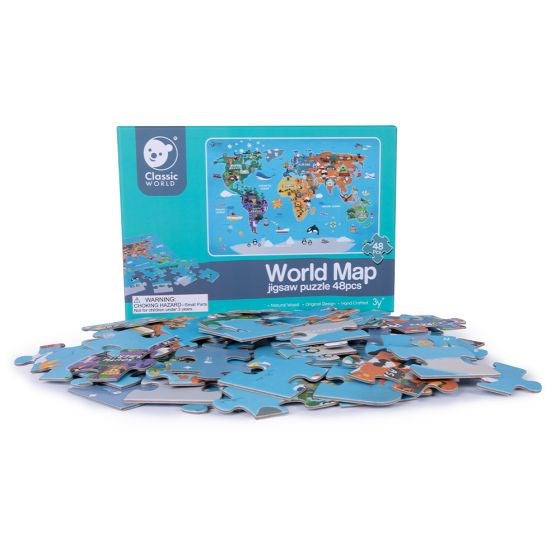 Classic World World Map (8266157031650)