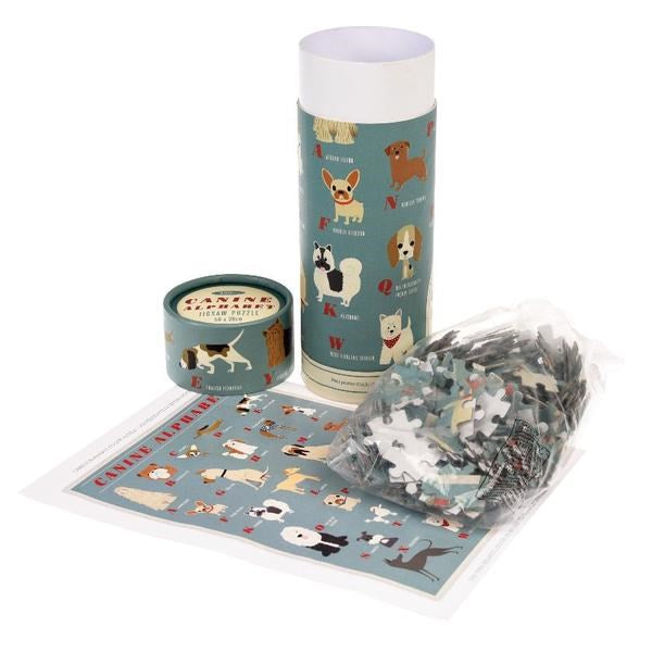 Rex London Canine Alphabet 300 Piece Puzzle In A Tube (7678655430882)