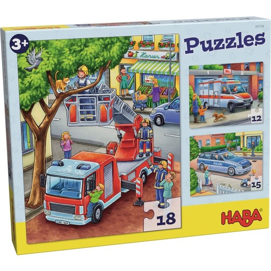 HABA Puzzles Police fire department & friends (6823252459702)