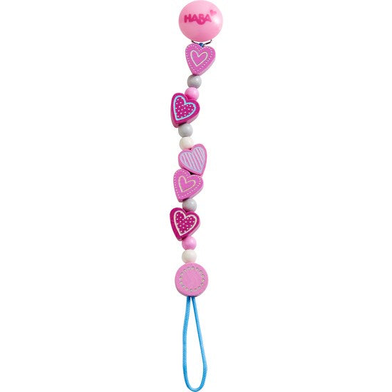 HABA Pacifier chain Star-studded Hearts (6823291388086)