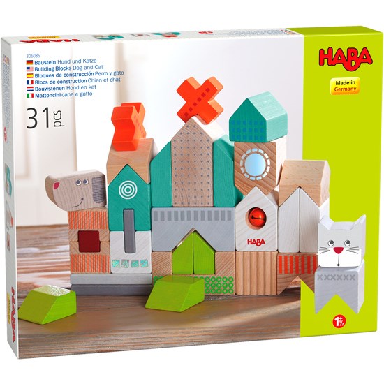 Haba Building Blocks Dog and Cat (6899080429750)