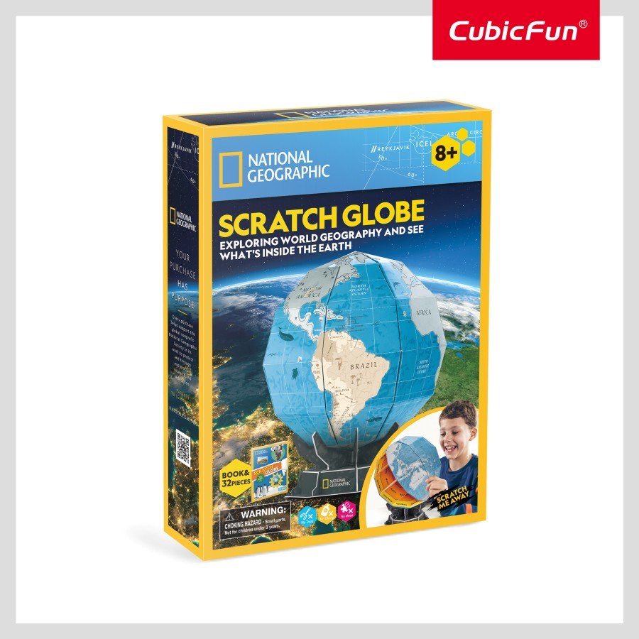 Holdson Scratch Globe 3D Puzzle (8096335692002)