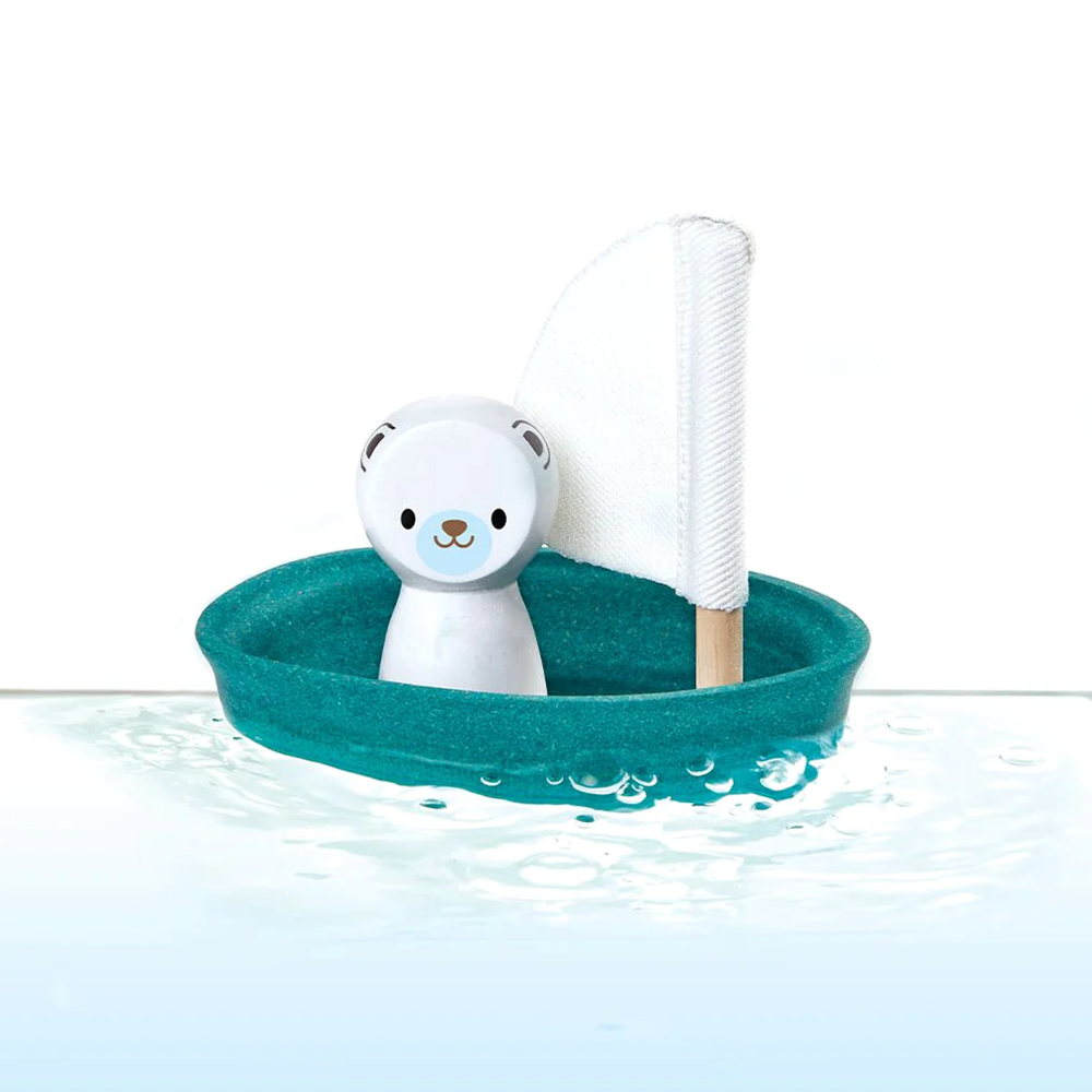 Plan Toys Sailing Boat - Polar Bear (8088878874850)