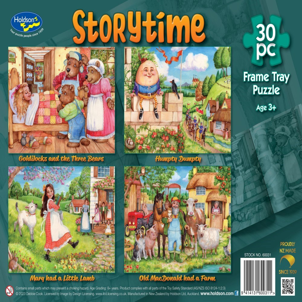 Holdson Storytime 30pc Frametray  Puzzle (8262291816674)