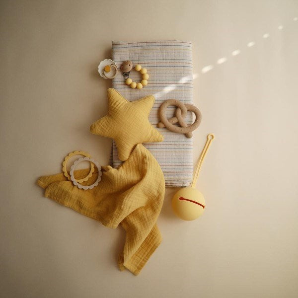 Mushie Star Lovey Blanket - Fall Yellow (7448384372962)