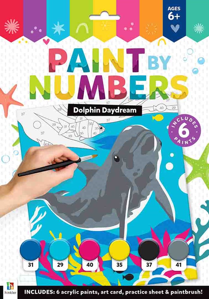 Hinkler Paint by Numbers: Dolphin Daydream (8264132067554)