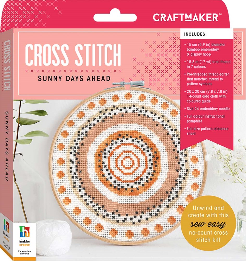 Hinkler Craft Maker Cross-stitch Kit: Sunny Days Ahead (7776388514018)