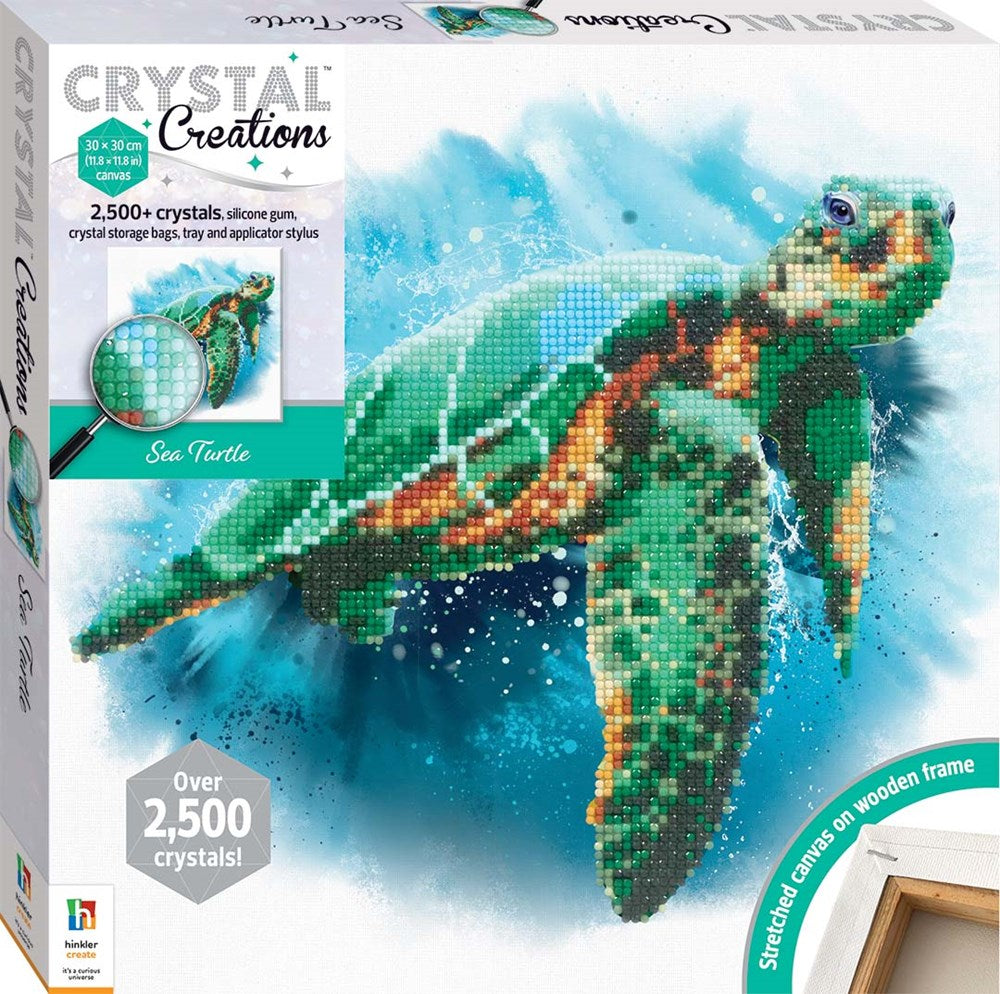 Hinkler Crystal Creations Canvas: Sea Turtle (8264132428002)