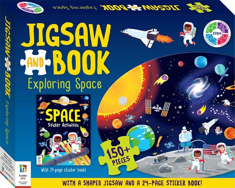 Hinkler Book and Jigsaw: Exploring Space (8264134820066)