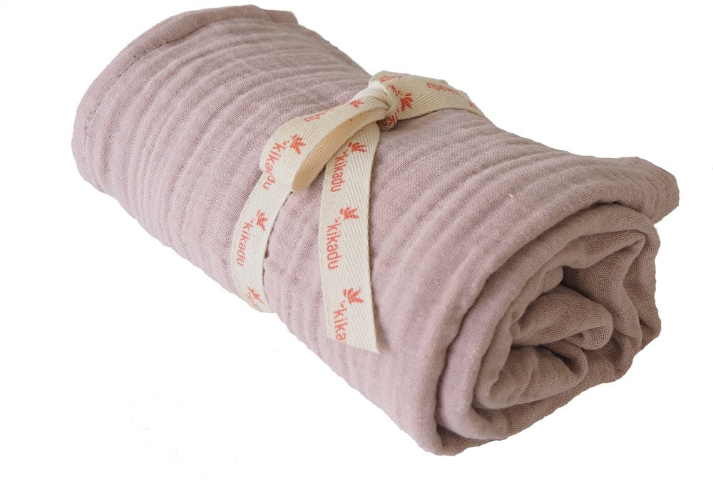 xKikadu Muslin Big Swaddle Pale Rose (6822800752822)