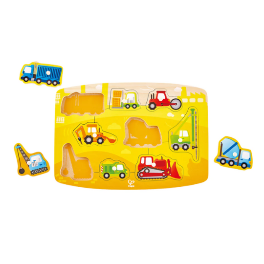 Hape Construction Peg Puzzle (8264121516258)