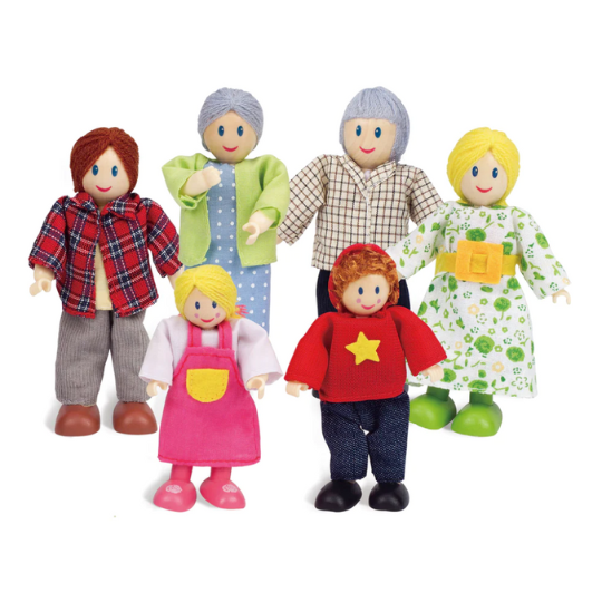 Hape Happy Family of 6 - Caucasian (8264128102626)