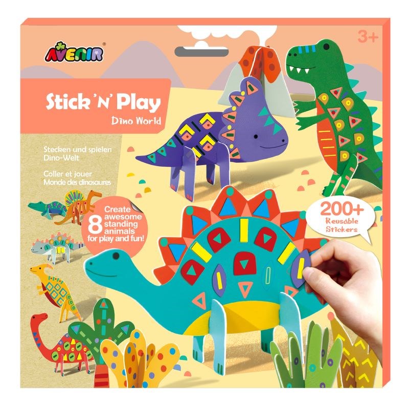 Avenir Stick 'N' Play Stickers - Dino World (8030089281762)