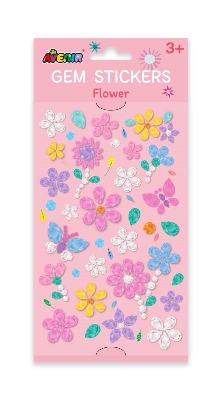 Avenir Gem Stickers - Flower (8262291095778)