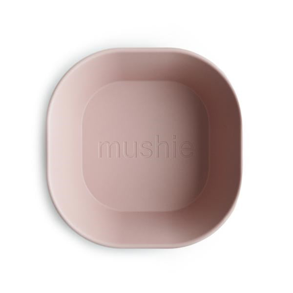 Mushie Square Dinnerware Bowl- Set of 2 Blush (7448382537954)