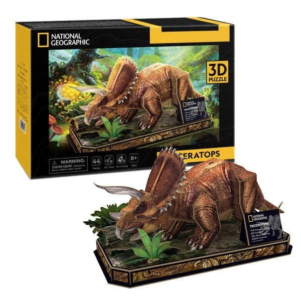 CubicFun National Geographic - Triceratops 3D Puzzle (7813026808034)