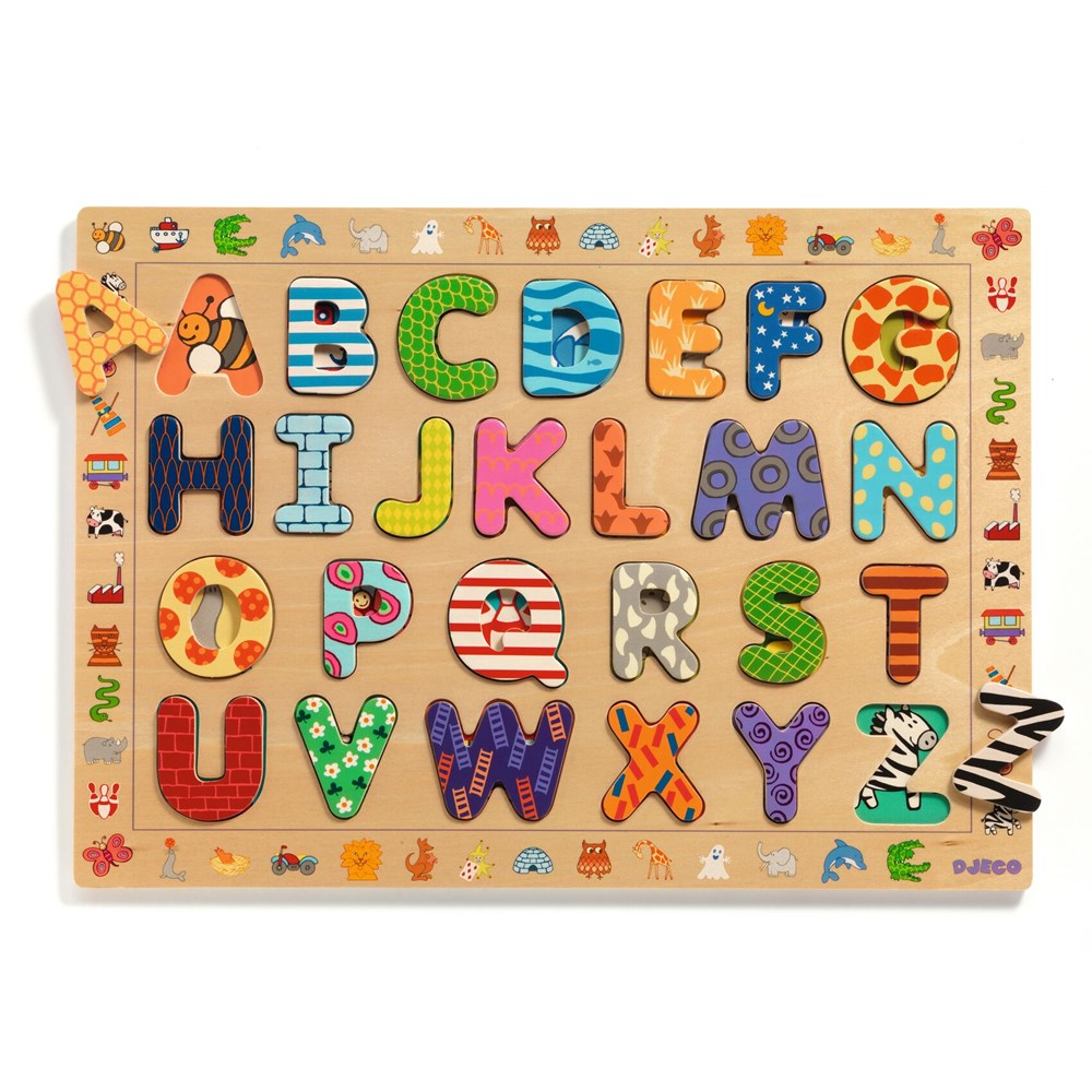 xDjeco Educational Wooden Puzzle - Abc (6906312261814)