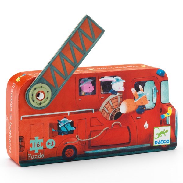 Djeco The Fire Truck 16pc (6906320912566)