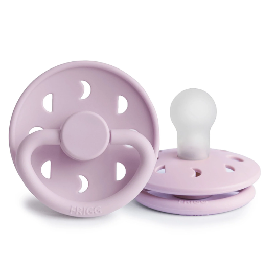 Frigg Pacifier Moon Phase Soft Lilac -Silicone Size 2 (7938619965666)