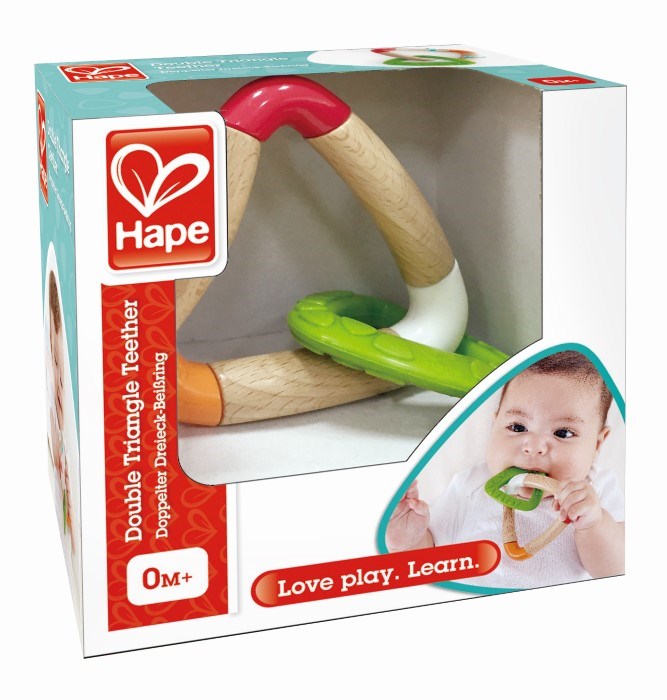 Hape Double Triangle Teether (8264113979618)