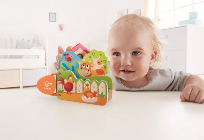 Hape Babys Farm Animal Book (8264114897122)