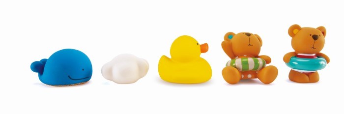 Hape Teddy and Friends Bath Squirts (8264115224802)