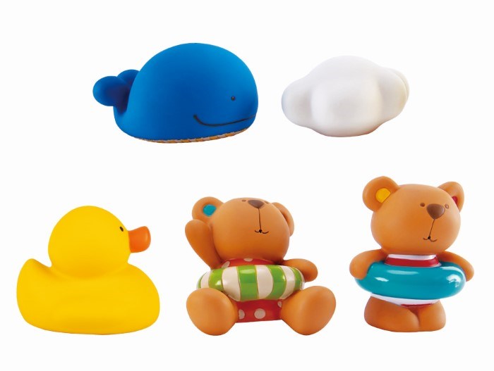 Hape Teddy and Friends Bath Squirts (8264115224802)