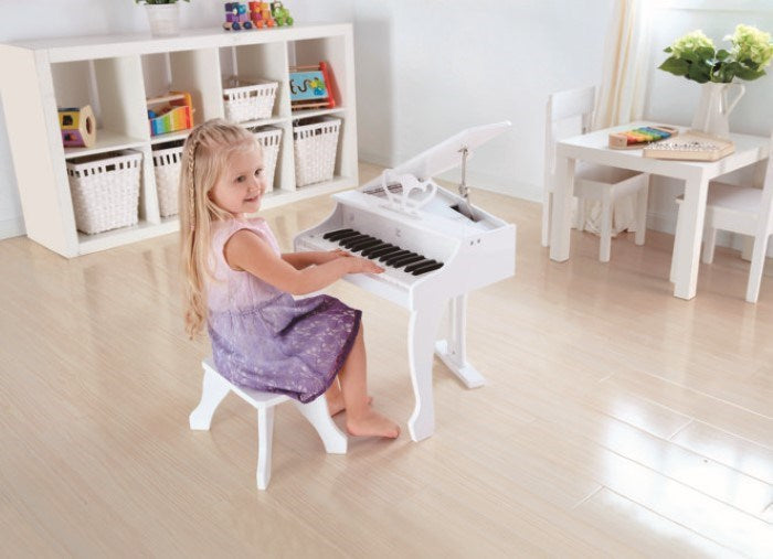 Hape Deluxe White Grand Piano (8264116863202)