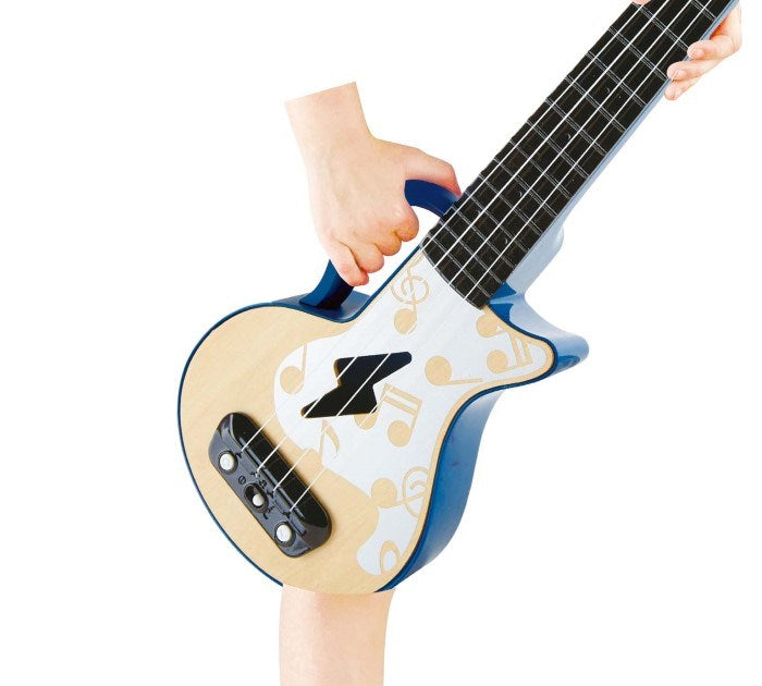 Hape Learn with Lights Ukulele-Blue (8264117518562)