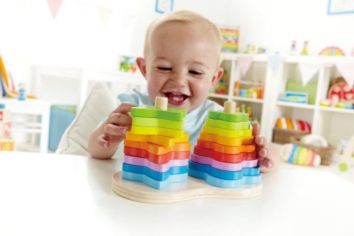 Hape Double Rainbow Stacker (8264117780706)