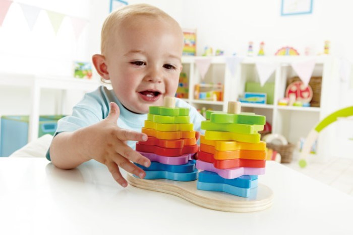 Hape Double Rainbow Stacker (8264117780706)