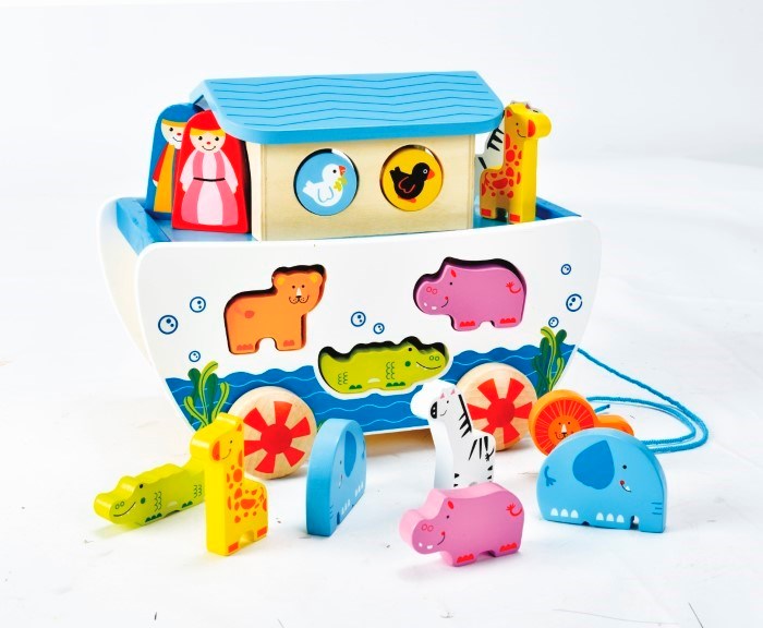 Hape Pull along Noahs Ark (8264119779554)