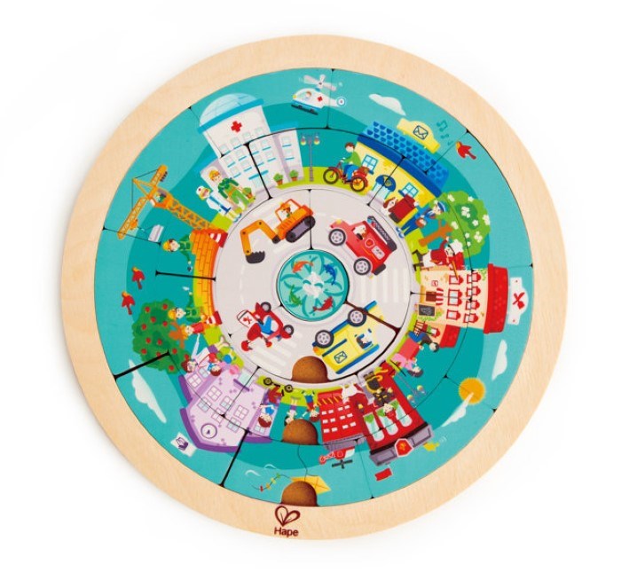 Hape Jobs Roundabout Puzzle (8264122138850)