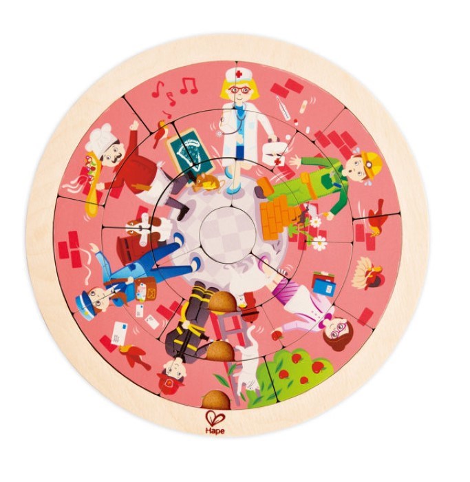 Hape Jobs Roundabout Puzzle (8264122138850)