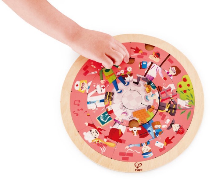 Hape Jobs Roundabout Puzzle (8264122138850)