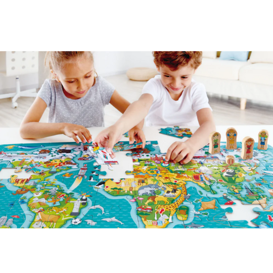 Hape 2 in1 World Map Puzzle (8264122237154)