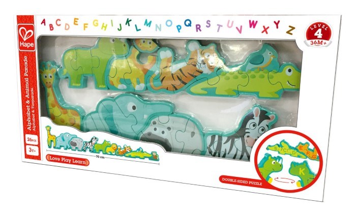 Hape Alphabet & Animal Parade Puzzle (8264122269922)