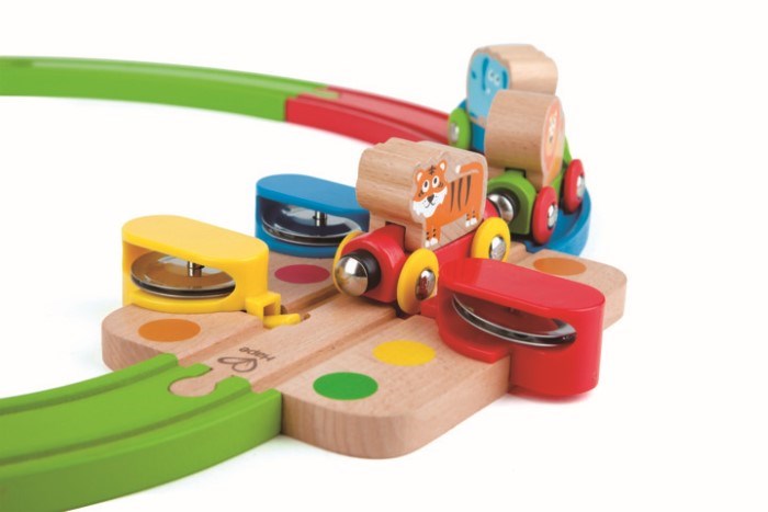 Hape Rainbow Puzzle Railway (8264123482338)