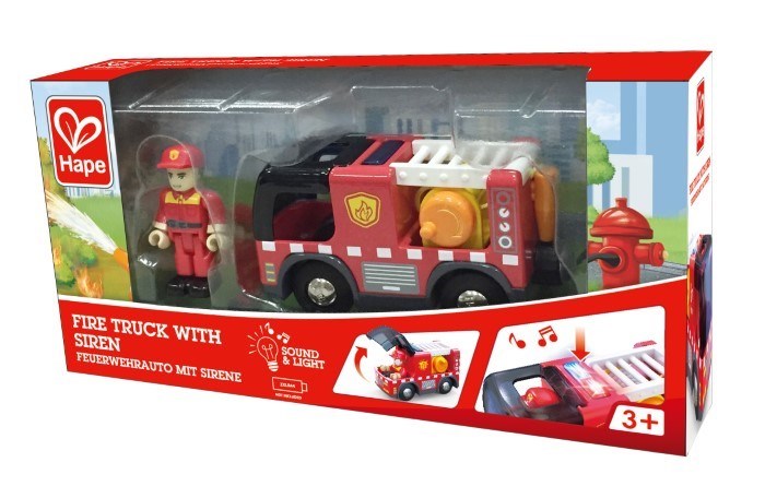 Hape Fire Truck with Siren (8264124858594)