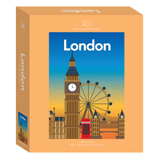 Hinkler Travel Poster 500pc Jigsaw: London (7774380458210)