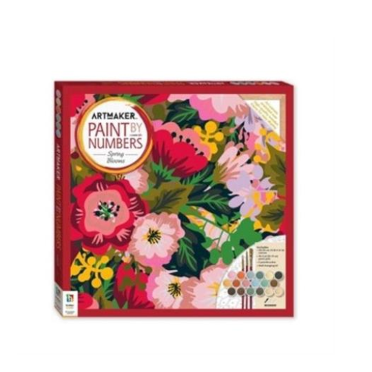 Hinkler Art Maker Paint by Numbers Canvas Spring Blooms (8264138293474)