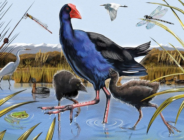 Holdson Treasures of Aotearoa S3 96pc Frame Tray Puzzle (Pukeko Waders) (8096337789154)