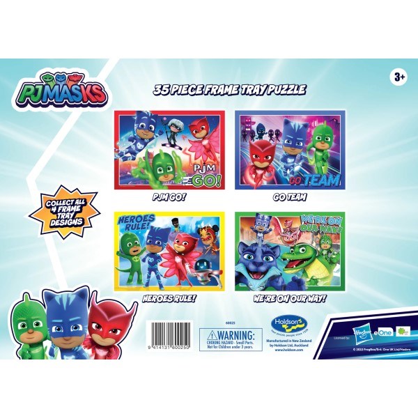 Holdson PJ Masks Frame Tray Puzzle - Series 4 (35pc) (8026019037410)