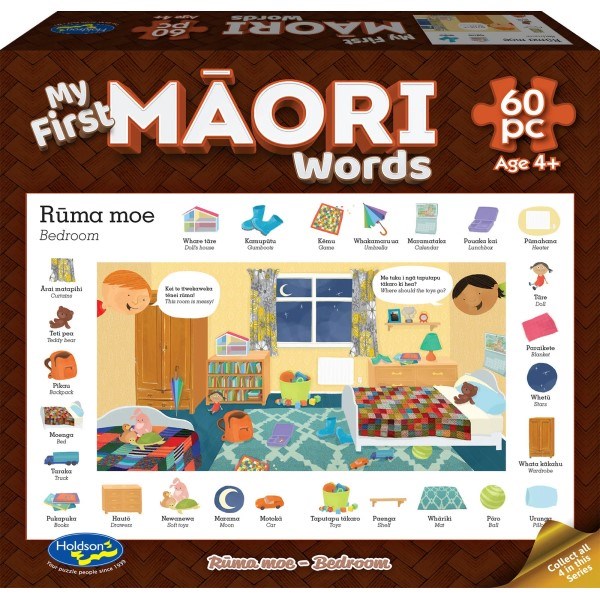 Holdson My First M????????????????????????????????????????????ori Words Puzzle: R????????????????????????????????????????????ma Moe - Bedroom (60pc) (8035756212450)