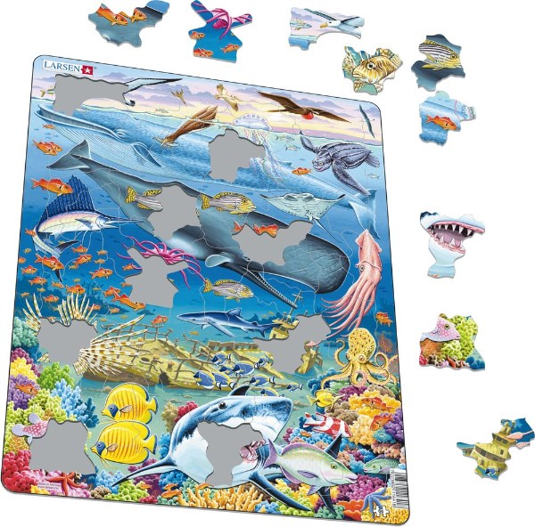 Larsen Maxi Puzzle South Pacific Marine Life - 66 pieces (6822791741622)