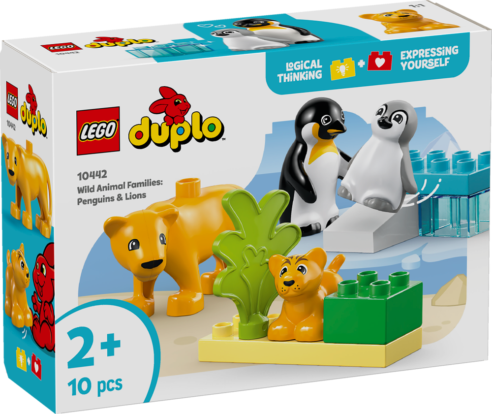 LEGO DUPLO Wild Animal Families: Penguins & Lions 10442 (8776117190882)