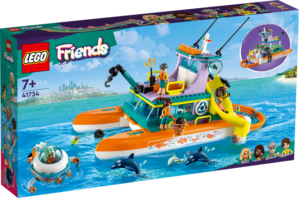 LEGO Friends Sea Rescue Boat 41734 (8099087384802)