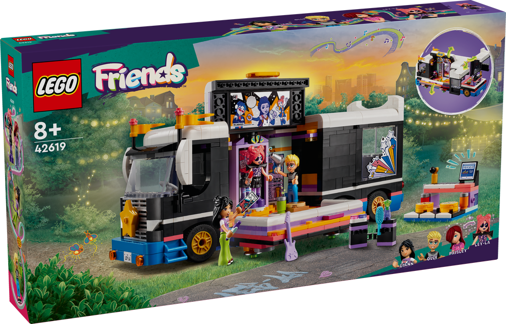 LEGO LEGO Friends Pop Star Music Tour Bus 42619 (8266676928738)