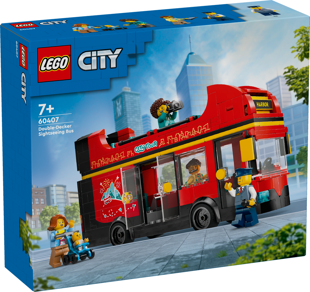 LEGO City Red Double-Decker Sightseeing Bus 60407 (8537450414306)